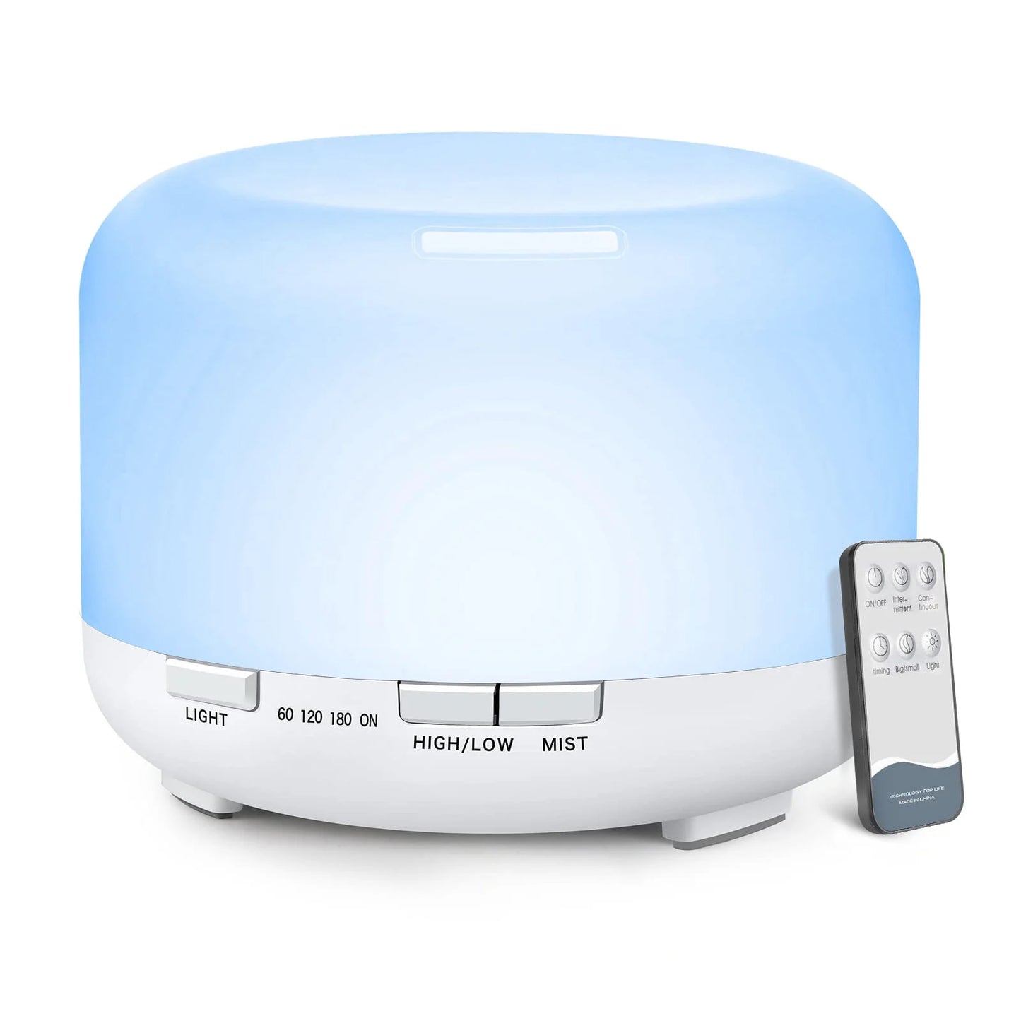 Humidificador Ultrasónico Compacto con Aromaterapia y Luz LED